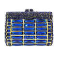 Elegant Sparkling Crystal Evening Clutch Bag Shiny Rhinestones Luxury Diamond Design Chain Strap Fashionable Handbag for Wedding