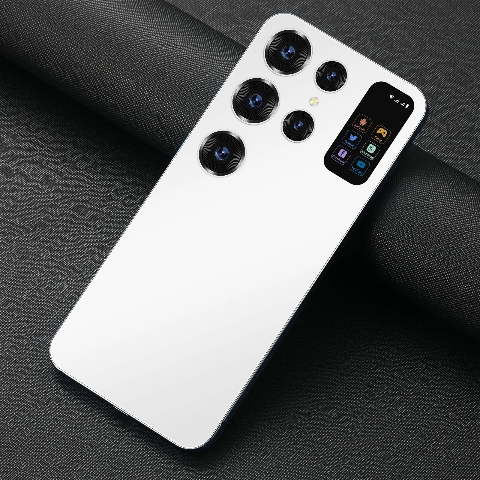 Unlocked Ultra 5G S24 plus Android smartphone with HD screen decacore CPU and 65W quick charge capability
