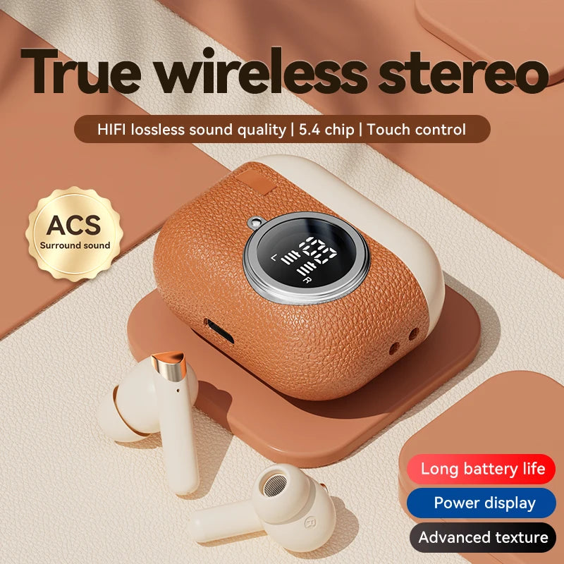 Hot Selling M88 Active Noise Cancelling Wireless Headphones BT5.4 Wireless Led Display Earbuds Noise Canceling Headset with Mic Tidesmit