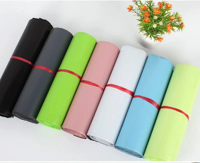 Waterproof Logistics Transport Pink Eco Friendly Mailer Bag Packaging Bags Mailing
