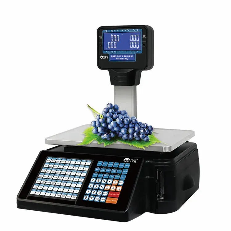 Digital weighing scale with LCD display and stainless platform