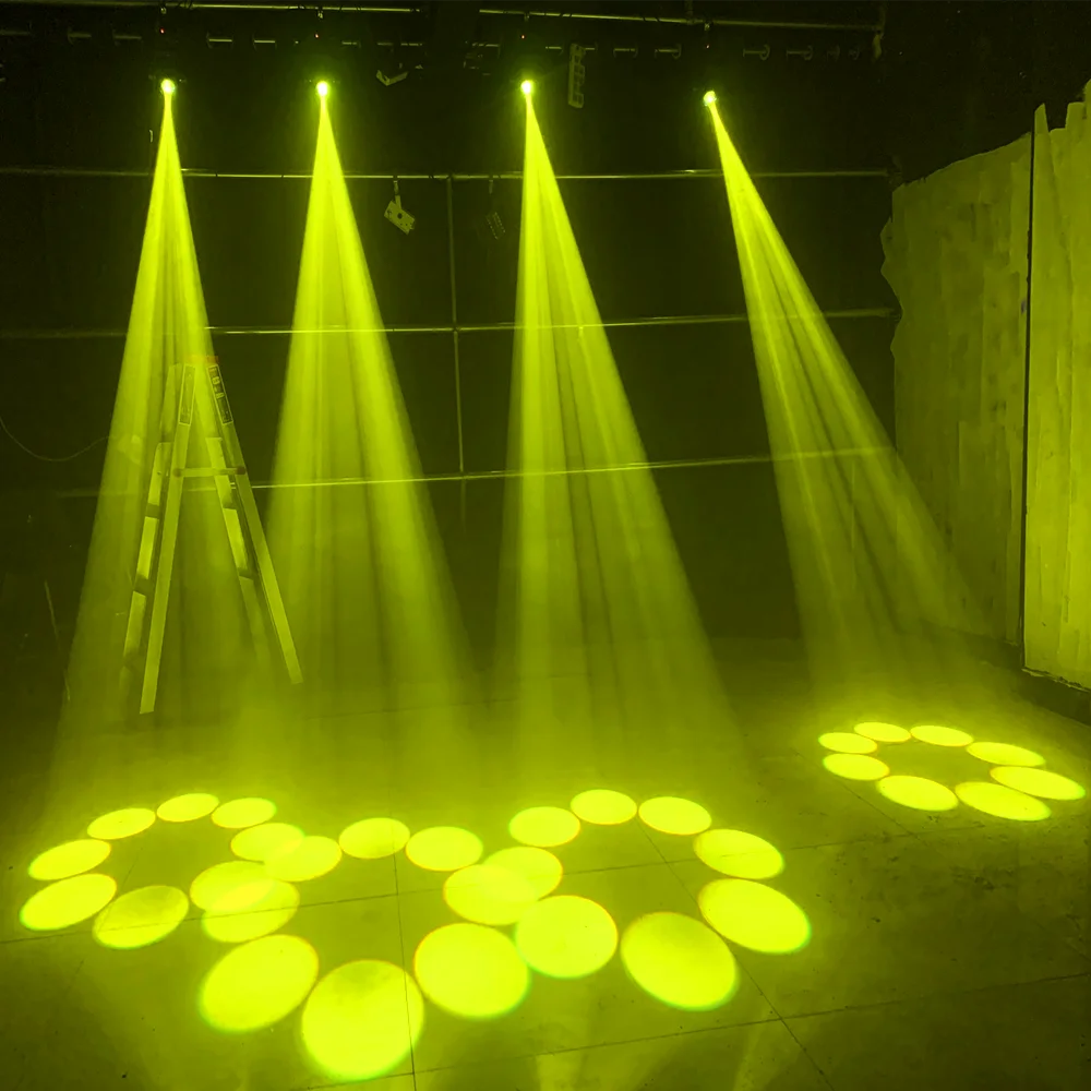 2PCS Mini LED Moving Head Light 120W Beam Spot 8 Rotating Prisms DJ DMX Bar Strobe Stage Effect