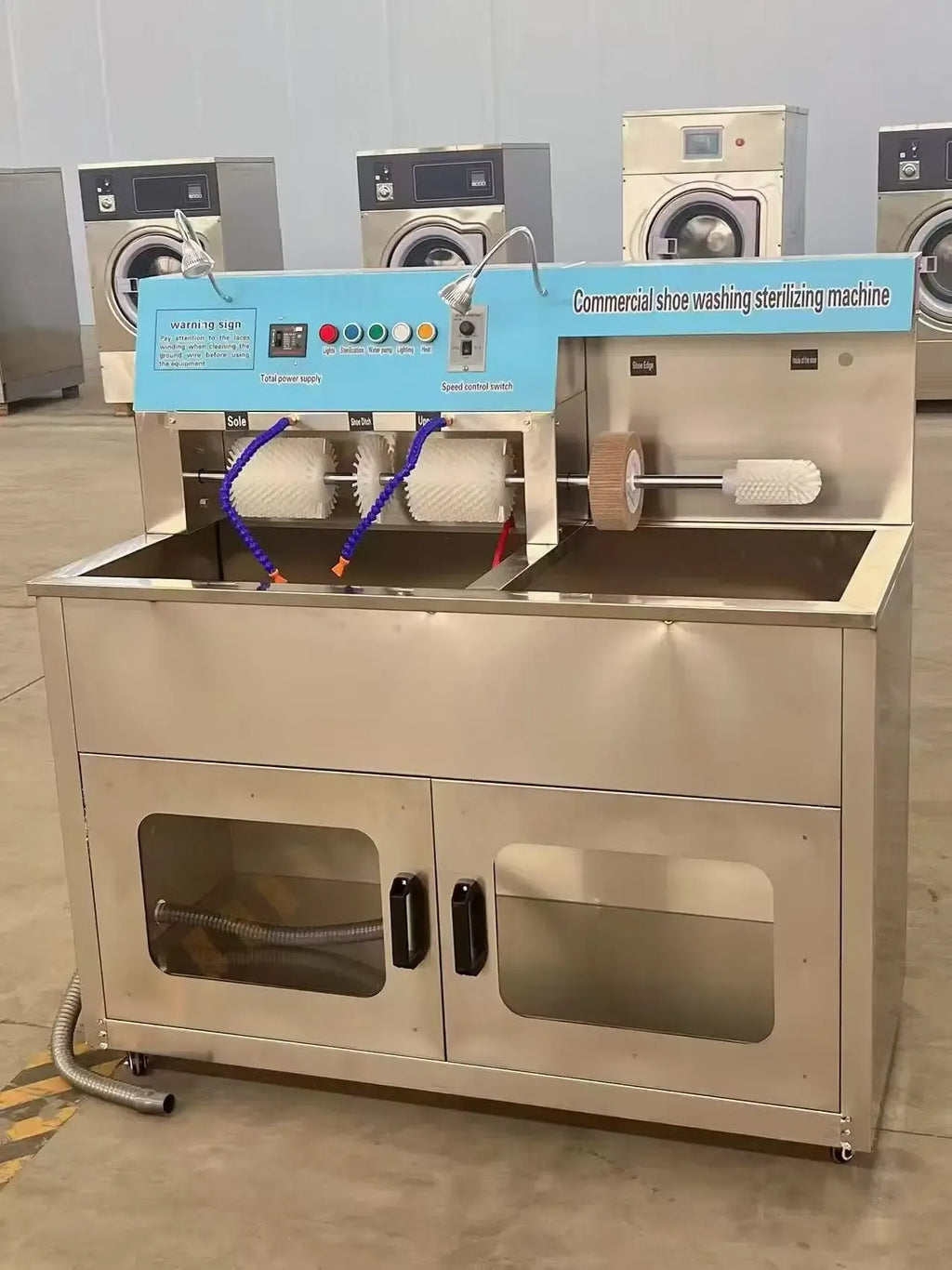 Commercial Shoe Washer and Dryer Combo with Sterilization Box