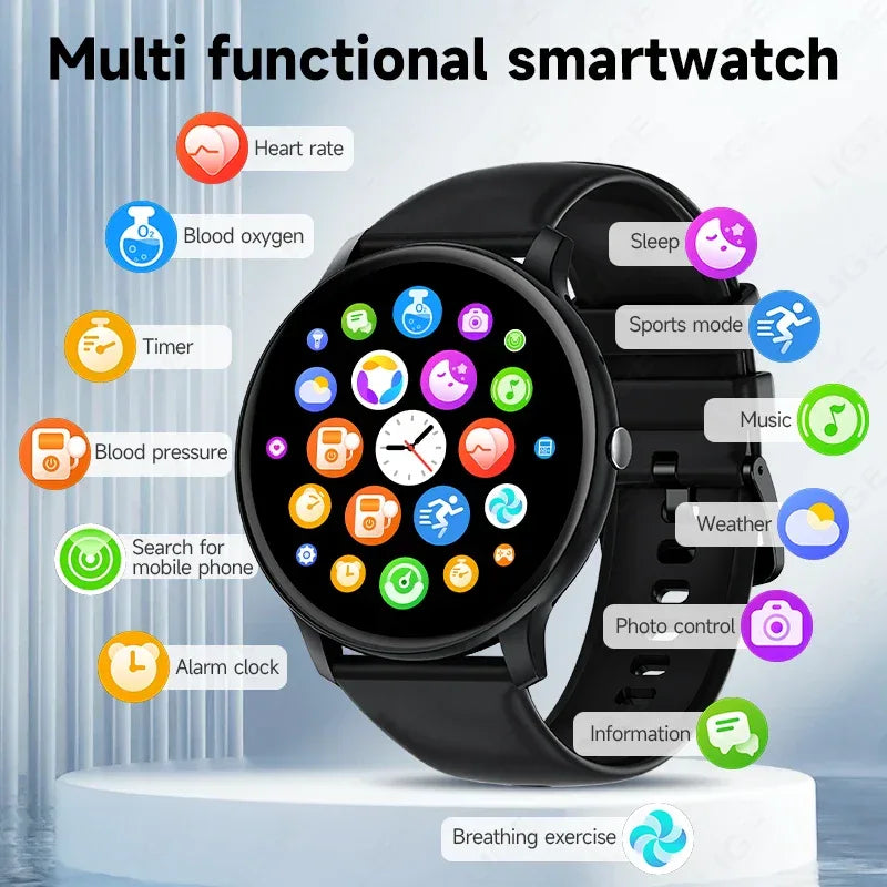 LIGE BW0905 Dial Answer Phone Call Al Voice Assistant Fitness Intellect Watch Multisport tracker Watch Smart Android Ios - Tidesmit