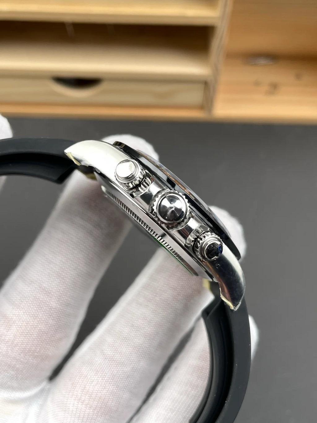 Luxury Retro Men's Stainless Steel Mechanical Watch Ceramic Tachymeter Bezel Automatic Movement Luminous for Daily Business Wear