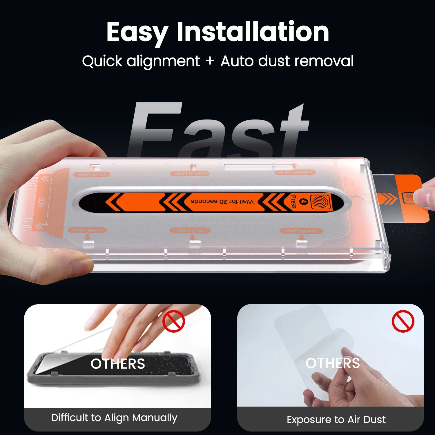 For Samsung S25Edge/S25U/S24+/S23/S22+ 2.5D9HDust-Free Cabin Anti-PeepingPrivacy Toughened Screen Protector Anti-Fall Dust-Proof Tidesmit