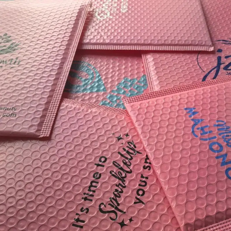 Eco Friendly Packaging Envelopes Custom Shipping Padded Mailers Pink Poly Bubble Mailers Wholesale Padded Envelopes