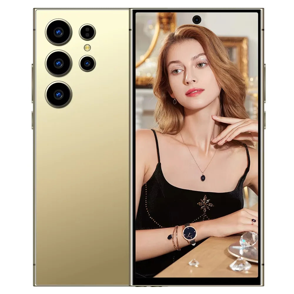 Cheap 5G Smartphone S24 ULTRA Smart S24 ULTRA 16GB+1TB Mobile Phone Original Dropshipping Unlocked Telephone Samsun Gold 16g Tidesmit