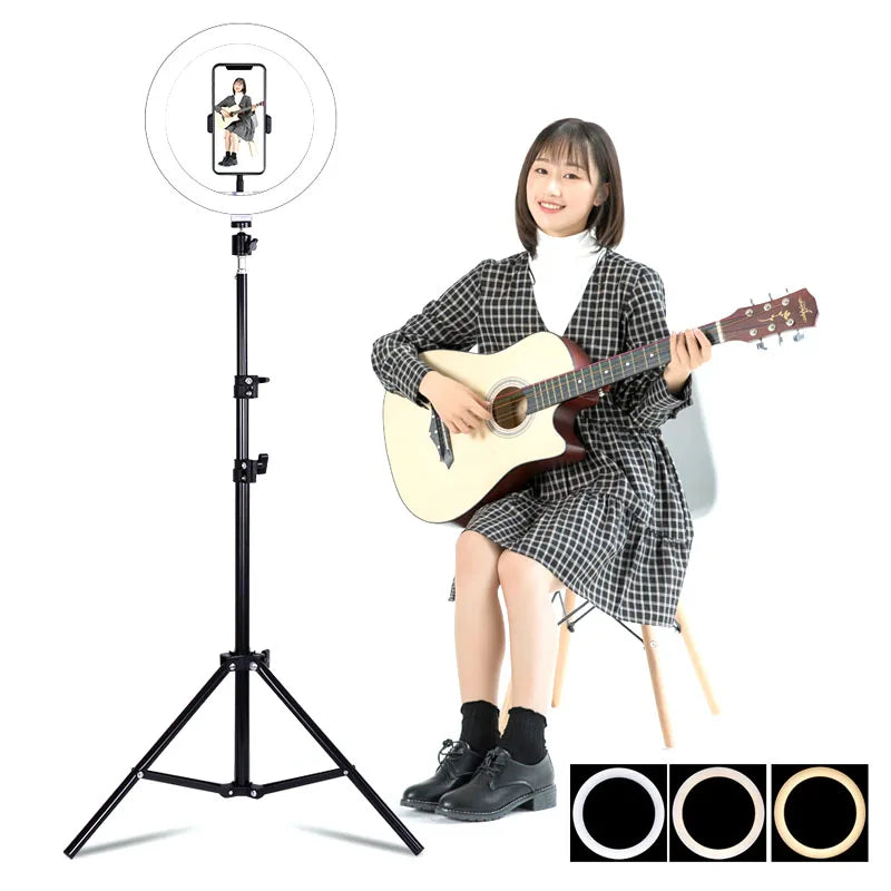 14-Inch LED Ring Light with Tripod Stand for Pro Content Creation Tidesmit