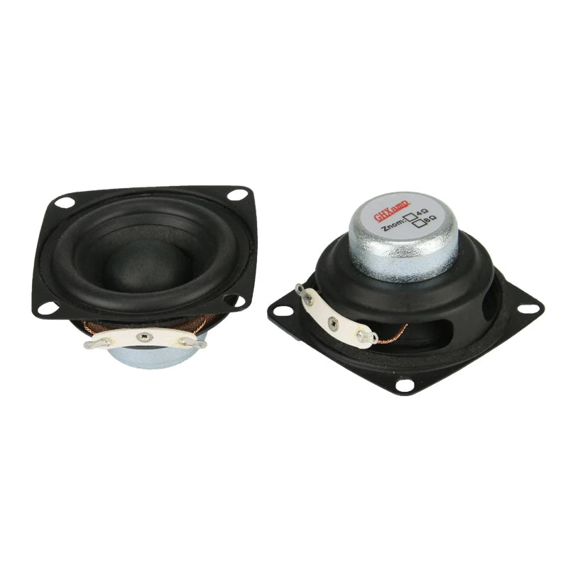 GHXAPM 2PC 2 inch 4OHM 12W Full Range Speakers Magnetic High-power Alto Treble Vocal Sound Desktop PC Speaker DIY
