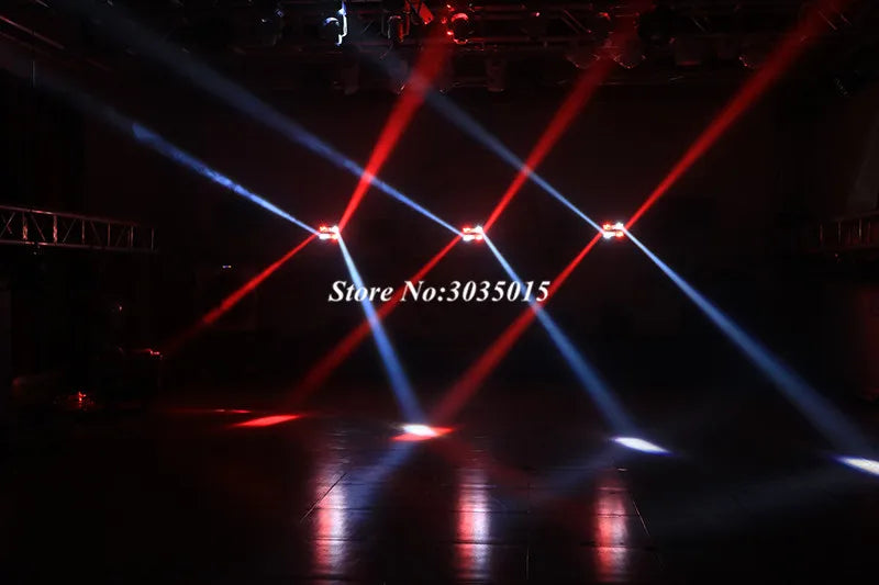 2pcs/lot 8x3W Mini LED Spider Light Sound Mode LED Moving Head Lights LED Beam Stage Dance Hall DJ Bars Party DMX512 Disco Lighting