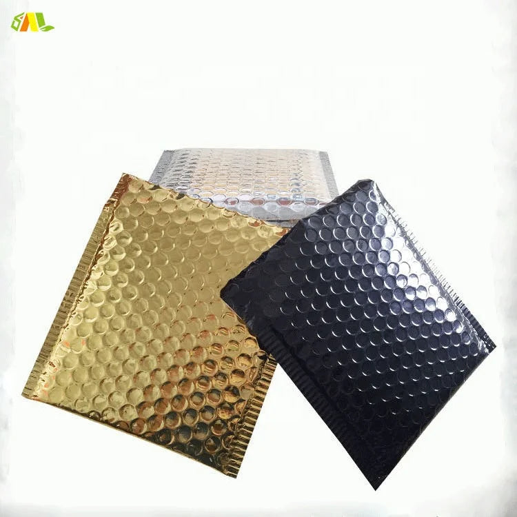 Gold Color Aluminum Foil Bubble Mailer Bags