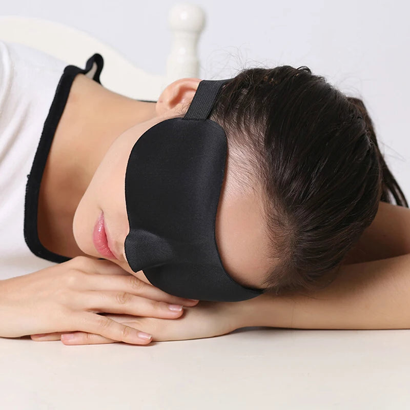 3D Travel Sleep Natural High Quality Portable Rest Soft Memory Foam Blindfold Padded Cover Eyepatch Cover Shade Mask Goggles