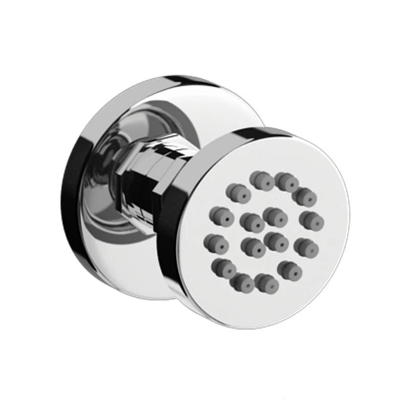 Body Shower Jets Bathroom Solid Brass Square Chrome Plated Spray Shower Head Sprayer Set Saving Water Spa Bath Massage Jet