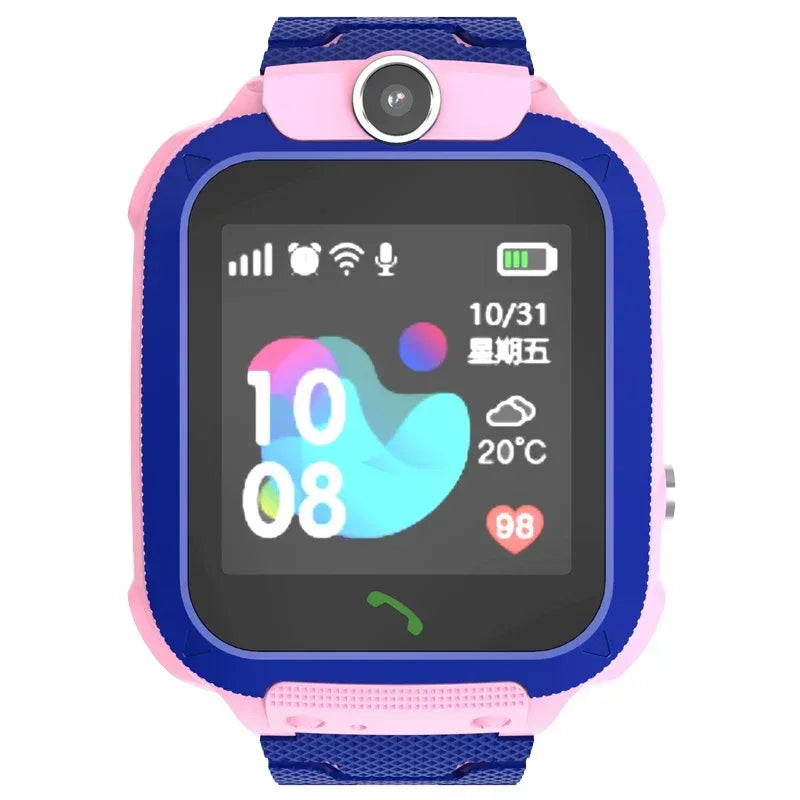 Q12 Kids Smart Watch IP67 SOS Antil-lost Smartwatch Children 2G SIM Card Clock Call LBS Location Tracking Wrist Watch - Tidesmit