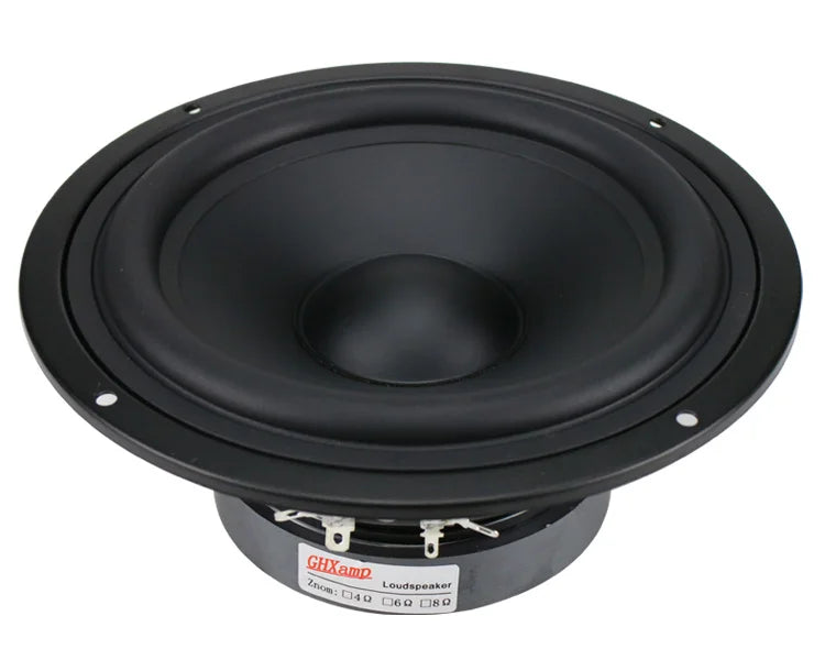 GHXAMP 7 inch 178MM Mid Bass Speaker Unit 130W HIfi Mediant Home Theater Deep Bass Woofer Loudspeaker Rubber edge 1pc