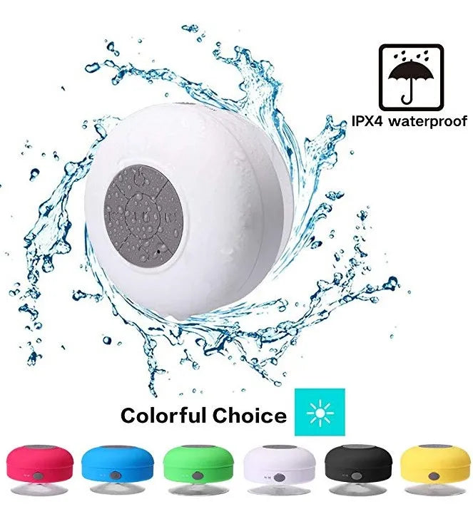 Bluetooth Speaker -Factory Price Promotional BTS06 Suction Cup Waterproof IPX7 Mini Wireless Shower Blue Toothes Portable Speaker