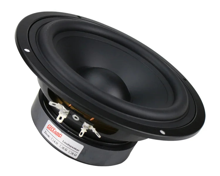 GHXAMP 7 inch 178MM Mid Bass Speaker Unit 130W HIfi Mediant Home Theater Deep Bass Woofer Loudspeaker Rubber edge 1pc