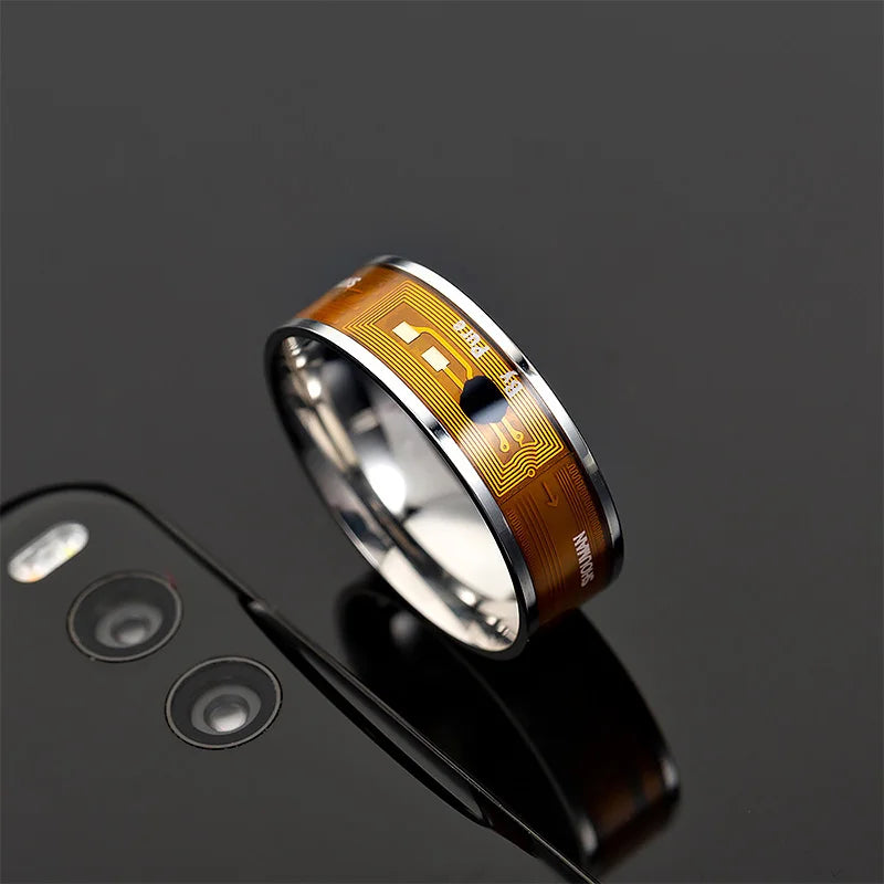 Smart Health Ring - Waterproof Stainless Steel Biometric Monitor Tidesmit