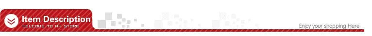 Red promotional banner for an online store featuring Item Description text, perfect for coffee and tea maker listings.