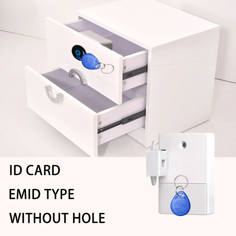 NAIERDI Digital Cabinet Intelligent Electronic Locks  Invisible Sensor Lock EMID IC Card Drawer For Wardrobe Furniture Hardware