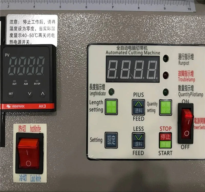 Hot Knife Ribbon Cutter Automatic Webbing and Textile Cutting Machine with Hot Knife Blade Cutter WL-102A