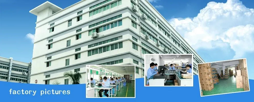 Thermal printer factory area with stacked shipping boxes and personnel