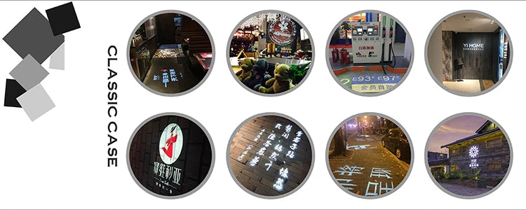 Custom Avatar Gobo Advertising Outdoor Lights IP67 Waterproof Rotating LED Logo Projector for Storefront & Shop Entrance Floor