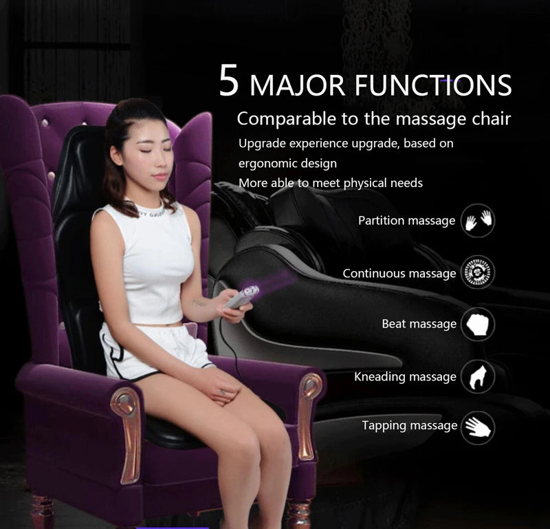 Tidesmit Electric Massager Cushion with Heat Therapy for Muscle Relief Massage Cushion Tidesmit