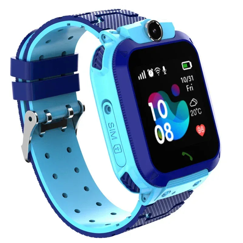 Q12 Kids Smart Watch IP67 SOS Antil-lost Smartwatch Children 2G SIM Card Clock Call LBS Location Tracking Wrist Watch - Tidesmit
