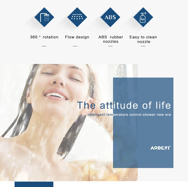 Body Shower Jets Bathroom Solid Brass Square Chrome Plated Spray Shower Head Sprayer Set Saving Water Spa Bath Massage Jet