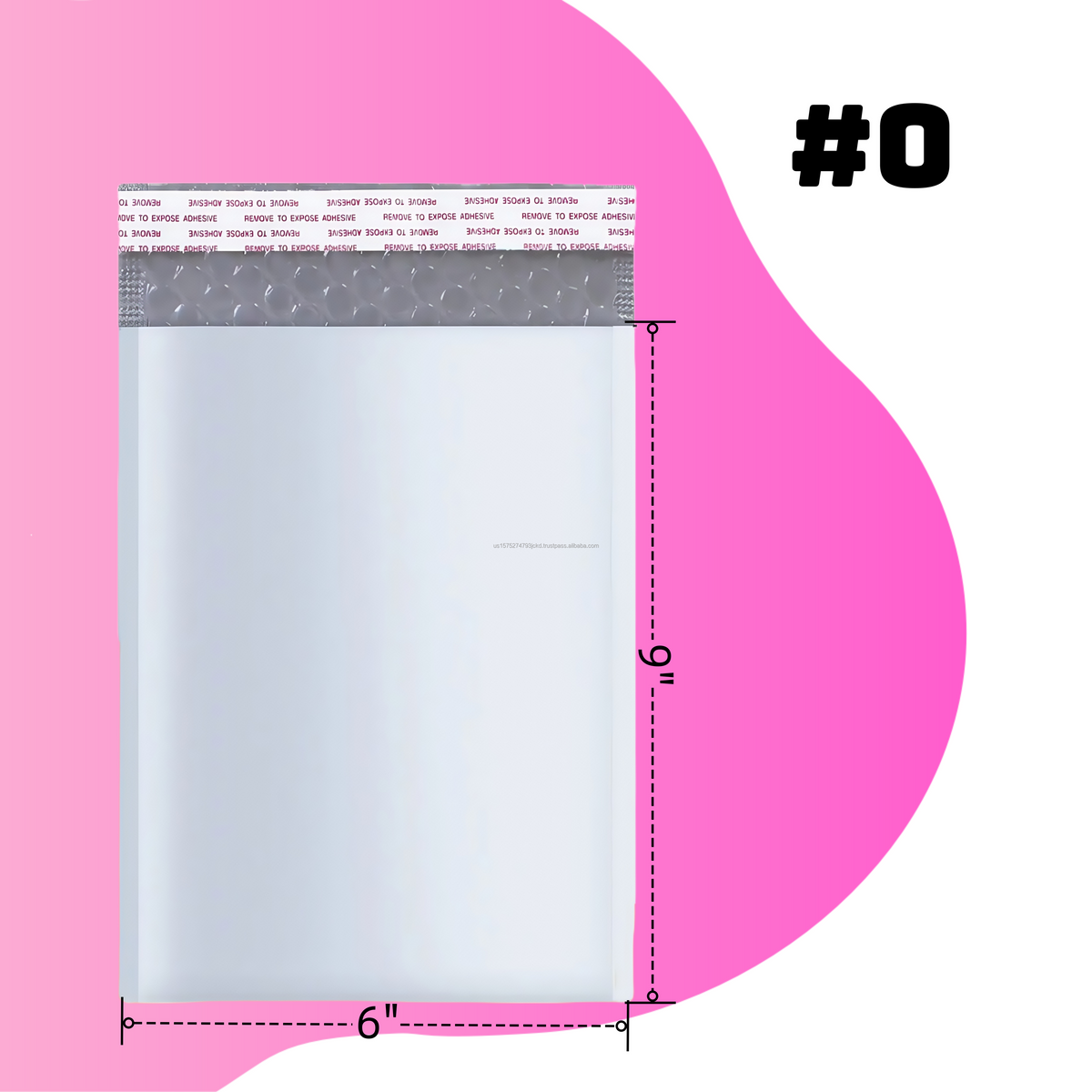 PBM#0 6x9 Poly Bubble Mailers 2 Mil Waterproof US Made Mailing Padded Self-Seal Lightweight