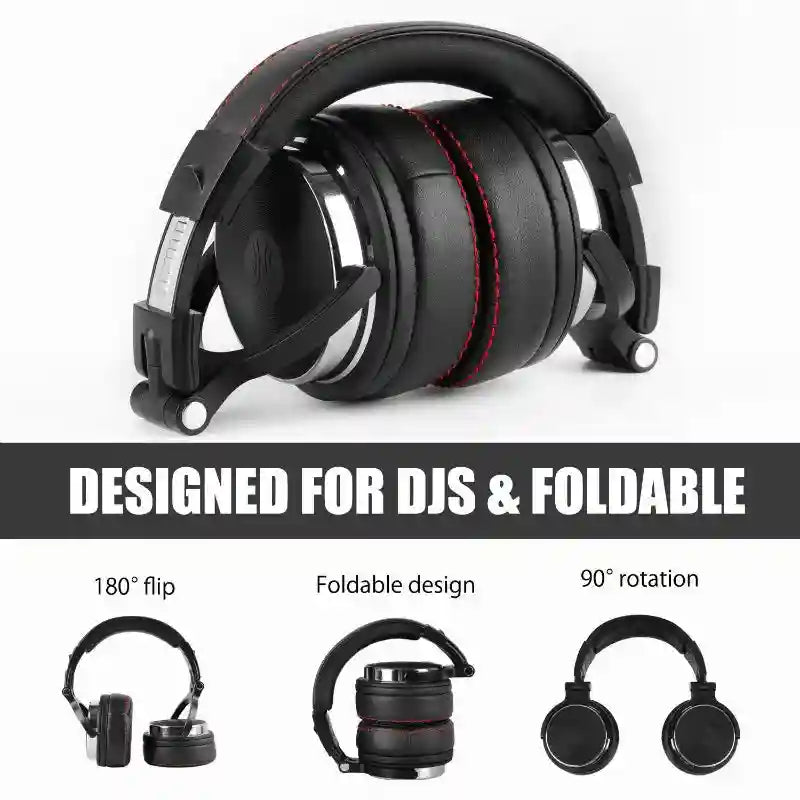 Studio Monitor Over-Ear Headphones - Foldable Pro Audio Tidesmit Tidesmit