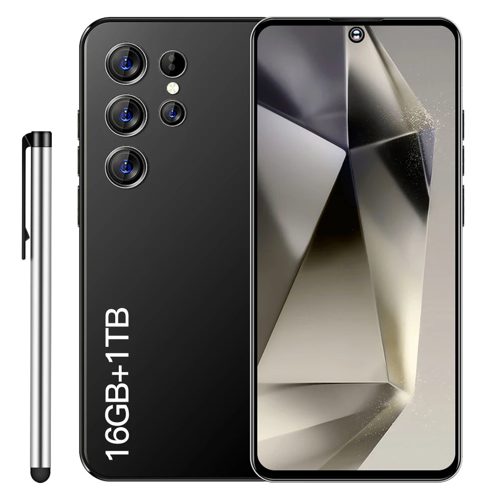 Tidesmit 5G Android Smartphone, 1TB Storage, 16GB RAM, Unlocked Black 16g 1TB Tidesmit