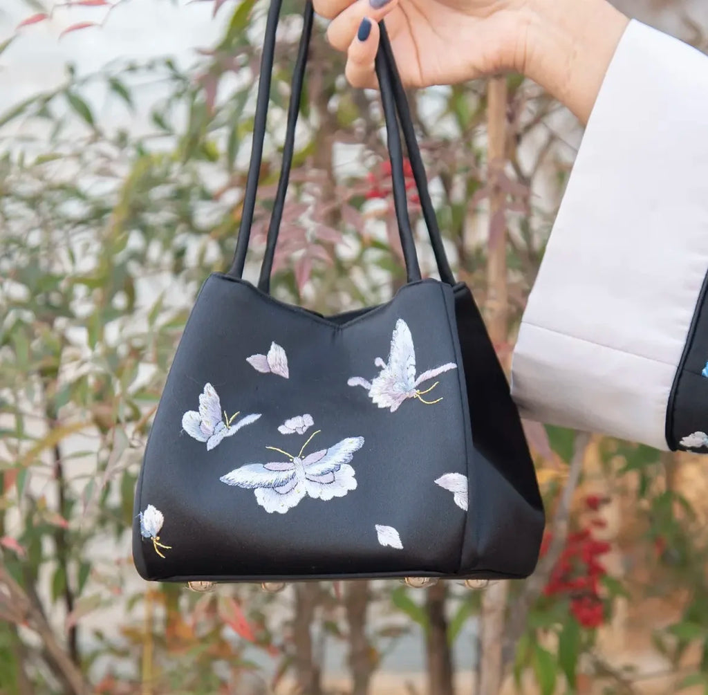 Classic Su Embroidery Fashion Handbag for Daily Use