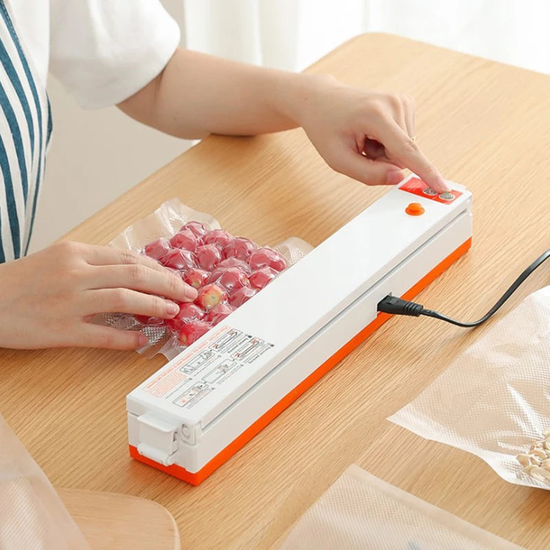 Electric Vacuum Sealer Machine For Food Storage With 10pcs Free Food Saver Bags Automatic Vacuum Sealer Packaging Machine