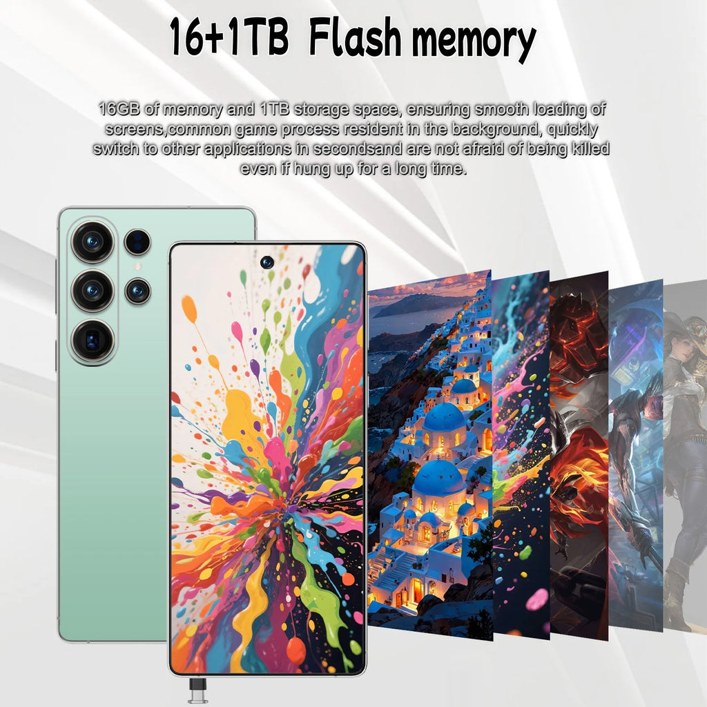 Tidesmit 5G Smartphone - 1TB Storage, 16GB RAM, Unlocked Dual SIM Tidesmit