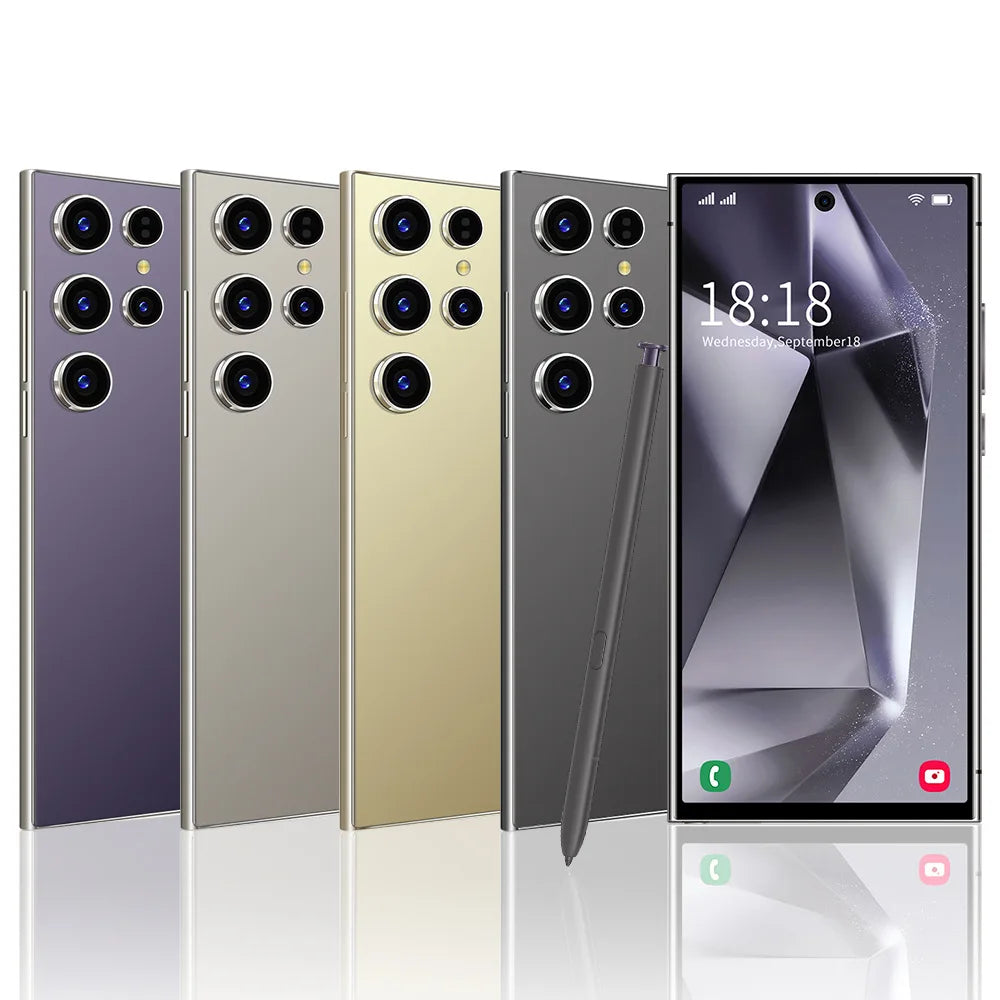 HIGH EQUIPMENT a FLASH SALE 5g Smart Phone with Best Camera Nfc 24 Ultra Android Smart Phone Pliable Android Smart Phones - Tidesmit