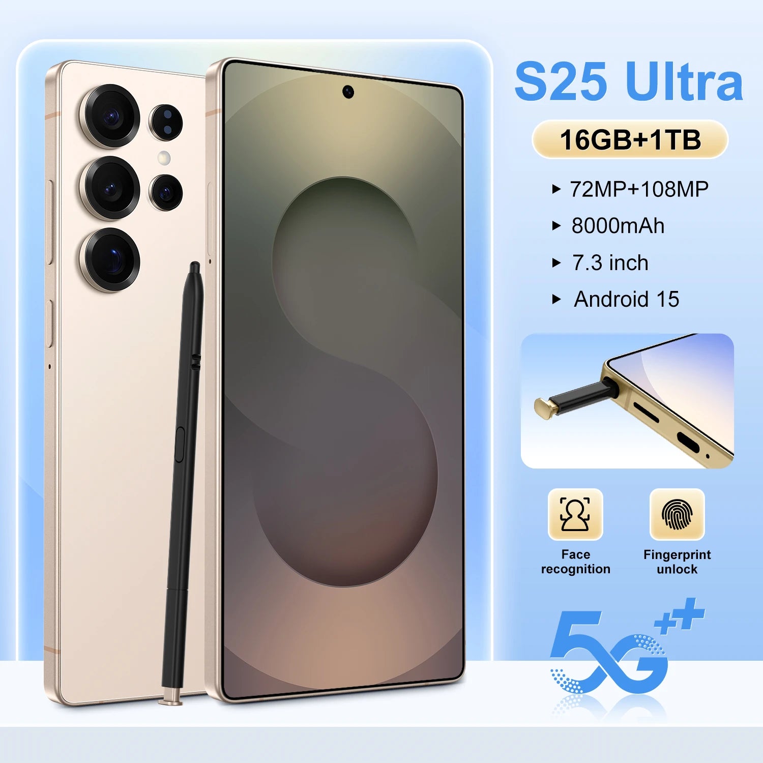 S25 Ultra 5G Smartphone | 16GB RAM, 1TB Storage, AMOLED Display Tidesmit