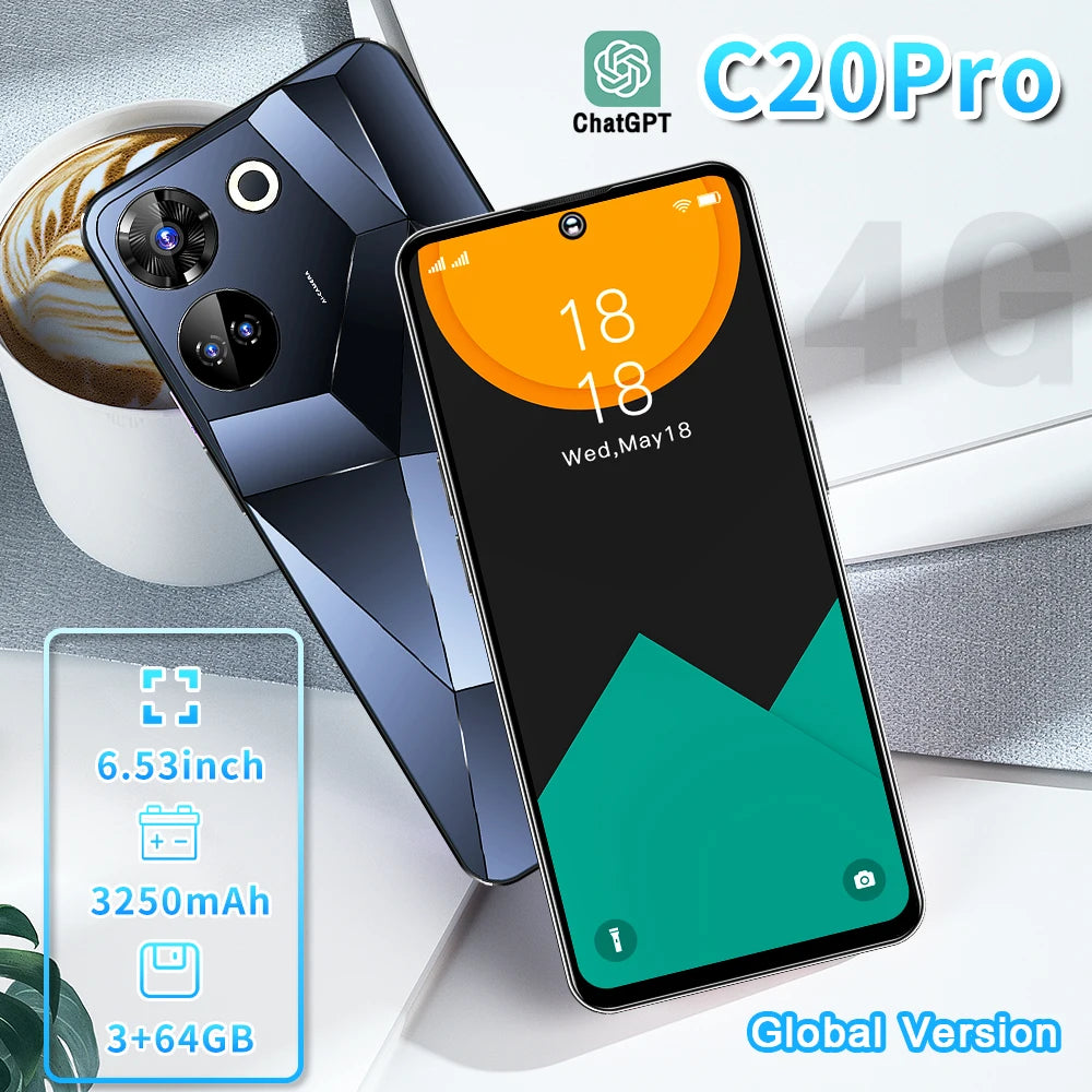 Popular Smart Phone C20pro Android Lock Screen Positioning Dual Card Dual Smart Touch Phone - Tidesmit