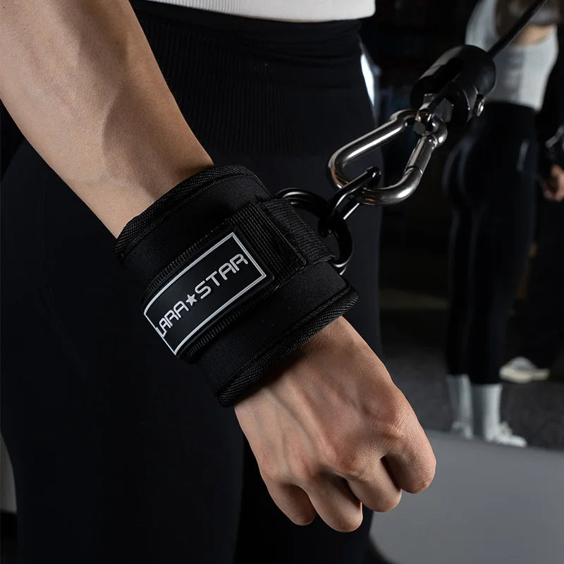 LS0124 Gym Accessories Bodybuilding Gym Ankle Straps Wraps for Cable Machine Neoprene Padded Gymnastics Ankle Cuffs Production Tidesmit