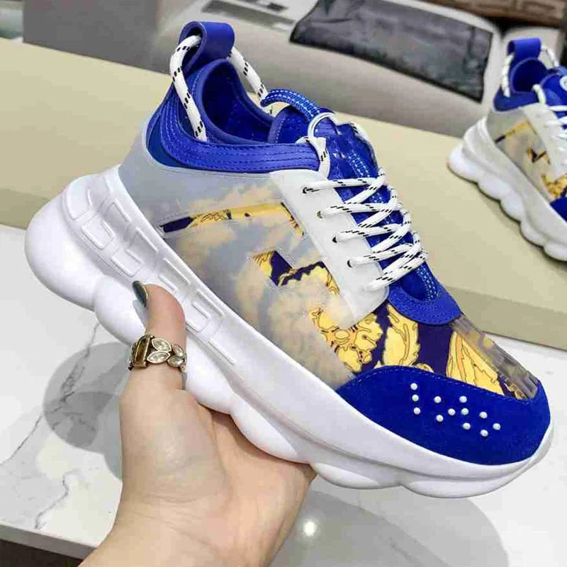 Designer Fashion Men's & Women's Luxury Casual Sneakers Retro Style Running Walking Shoes for Summer High Quality Tenis Zapatos