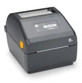 ZD421 iron-on label printer with display panel and buttons, dark gray housing
