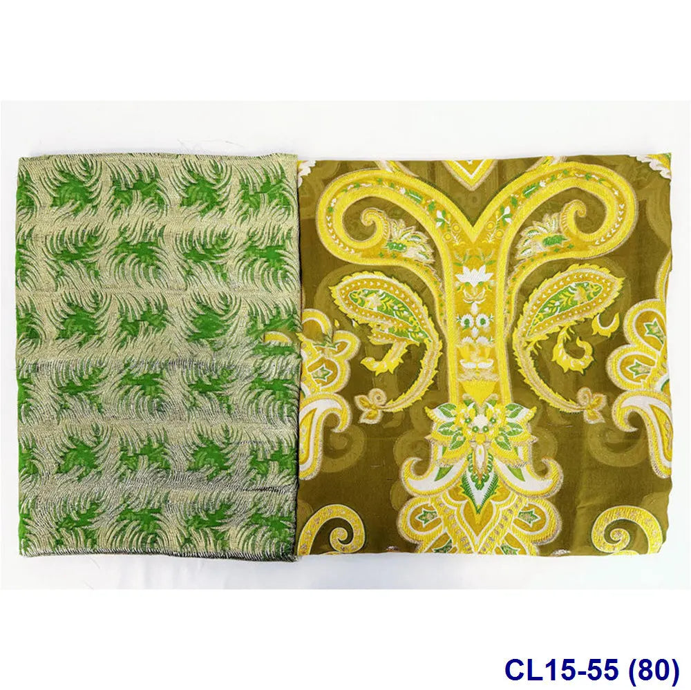 Lisami RTS Luxury Silk Fabric Elegant Multi-Color 3D Metallic Handcut for Dresses Weddings and Curtains