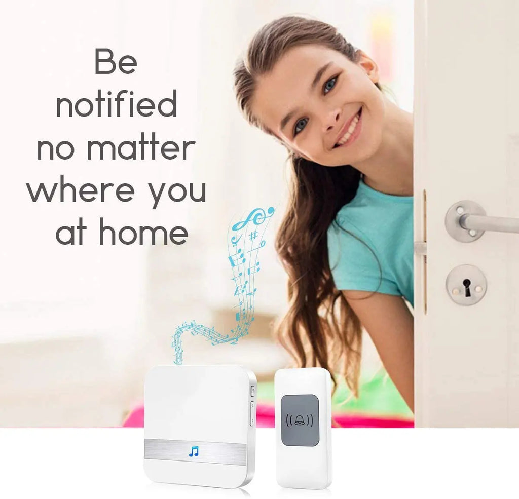 Universal 433MHz Wireless WIFI Smart Video Doorbell Chime Indoor Music Receiver 52 Melodies 4 Levels Volume for Smart Doorbells