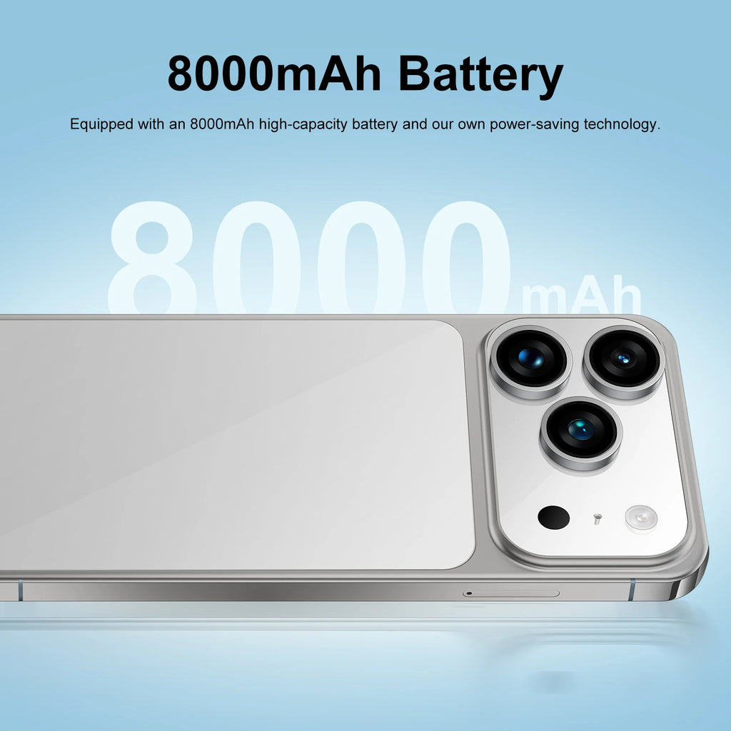 2025 New Arrival I17 17 Pro Max 5G smartphone with 7.3 inch 144Hz display and 108MP camera, gallery view 15