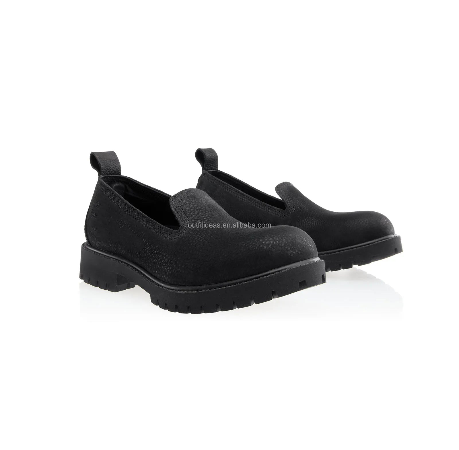 Unisex Men Women 100% Genuine Leather Loafers Round Toe Wedding Beach Embossed Cobranding Men Slip on Loafer Wheat Slip-On Shoes