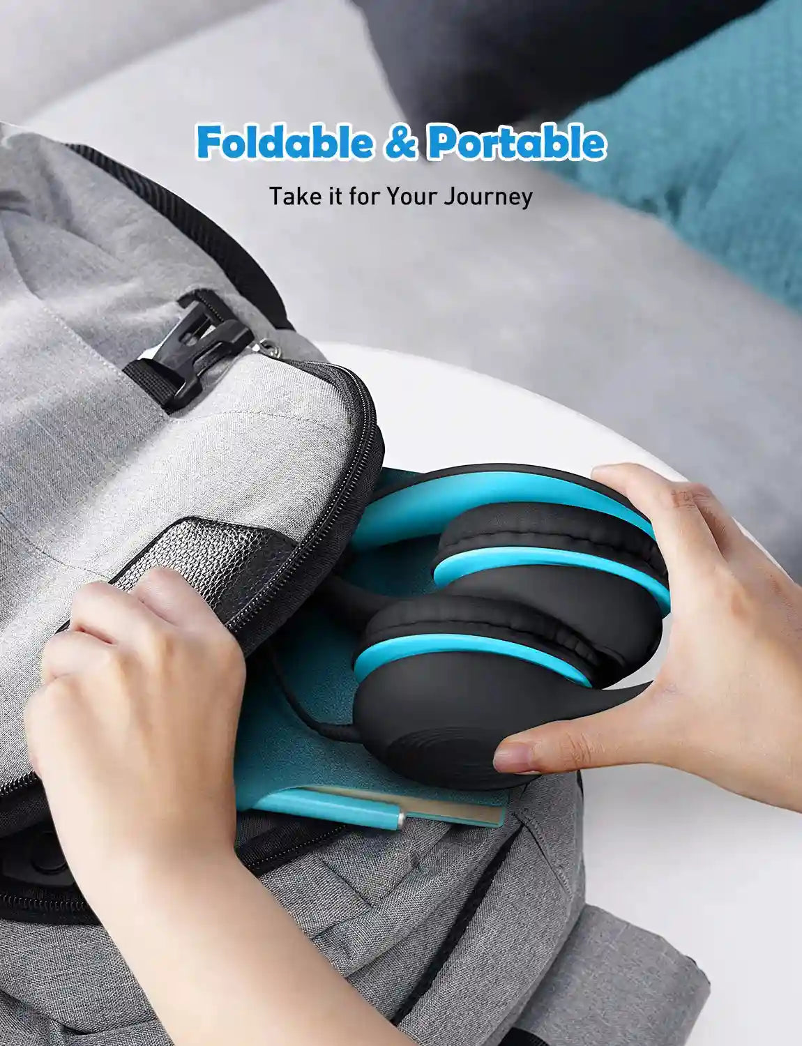 Wired Kids Headphones with Safe 85dB Volume Limiting by Tidesmit Tidesmit