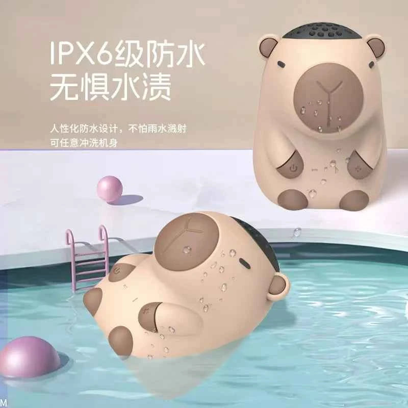 TK910 Kapibara Cartoon Doll Mini Speakers Insertable Cute Action Model wireless BT Speaker Machine Radio Christmas gifts TWS My Store
