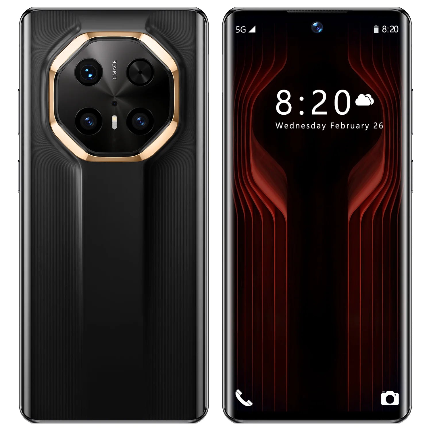 Brand New 5G for MT 70 RS Deca Core Smartphone 7.3 Inch 144Hz Curved Screen 16GB+1TB Memory 108MP Rear English Spanish - Tidesmit